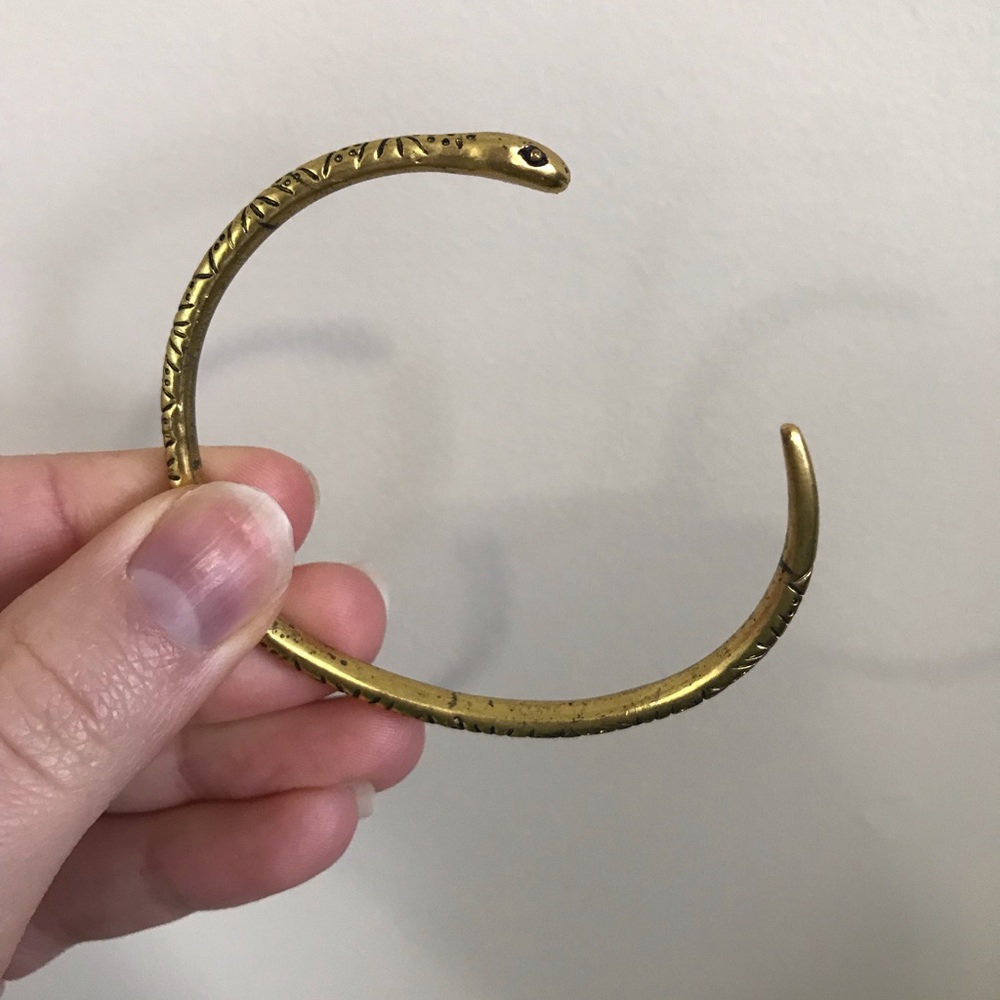 Madewell gold snake bracelet
